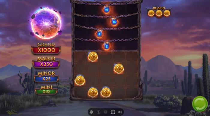 Colt Lightning Inferno bonusspelscherm