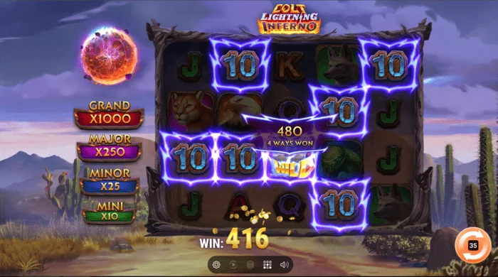 Colt Lightning Inferno winst